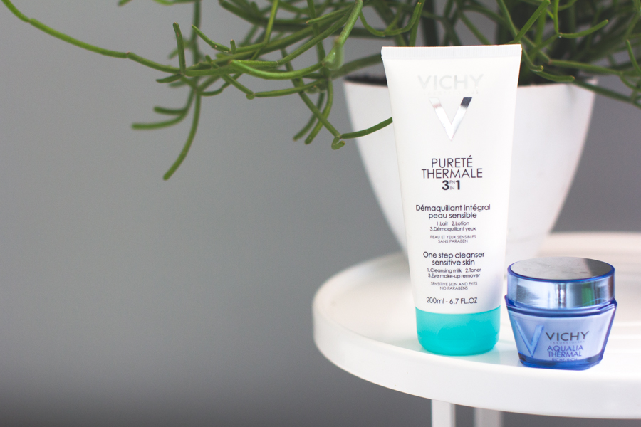 Vichy vichy, cleanser and moisturizer