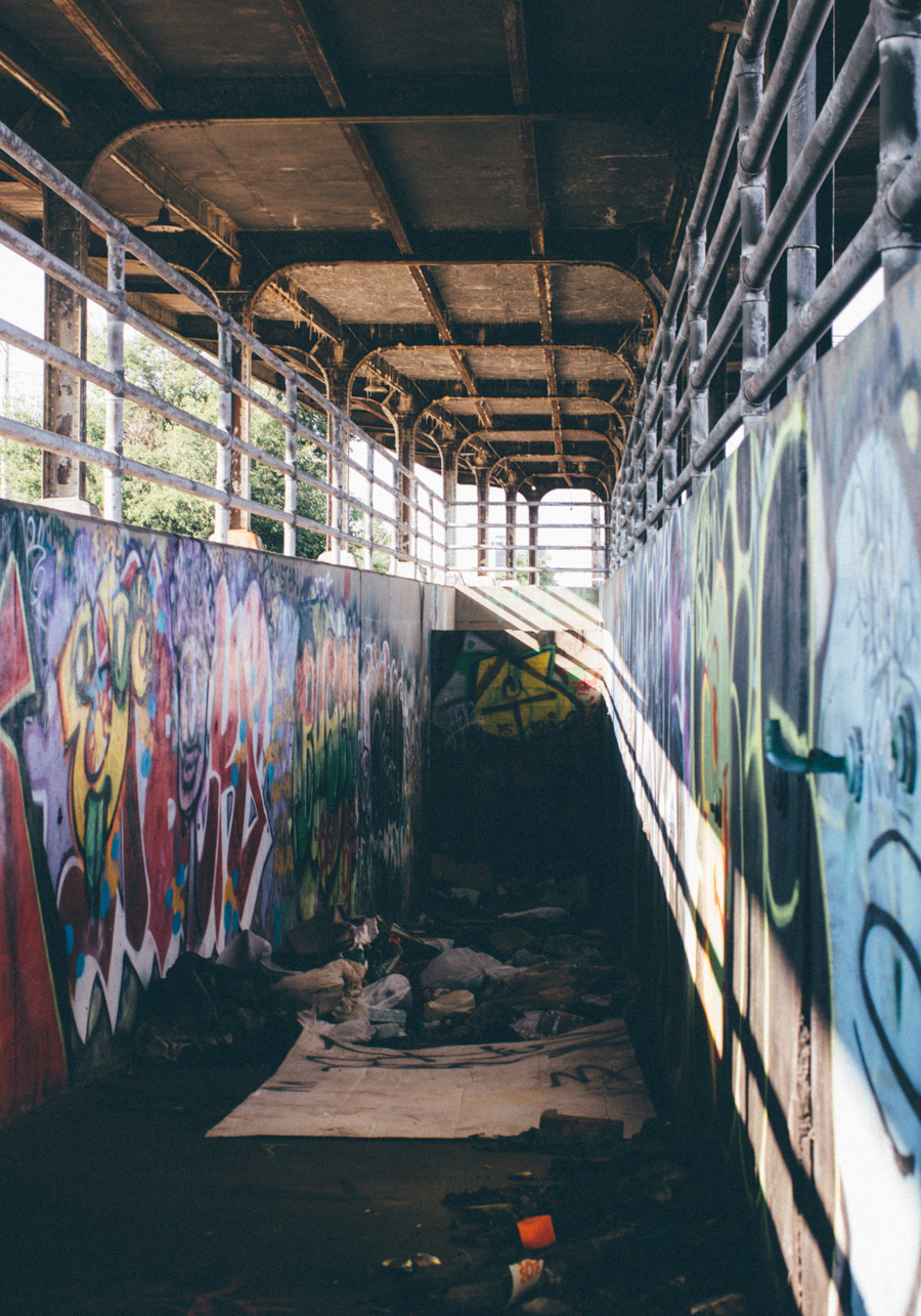 abandoned train station